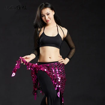 11 spalvų Pilvo Šokių drabužiai Pilvo Šokis Hip-Skara Multi-color China Juostos Diržo Sijonas Klubo Wrap moterų šokiai