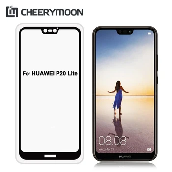 CHEERYMOON Visiškai Padengti Klijais Huawei P20/P20 Lite Telefono Screen Protector Filmas 