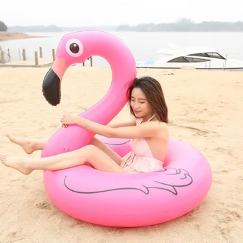90-120cm Flamingo Pripučiami Plaukimo Žiedas Baseinas Suaugusiųjų Kūdikių Maudynių Žiedas Plaukti Plaukti Ratas Baseinas Žaislai Beach Party Tiekimo