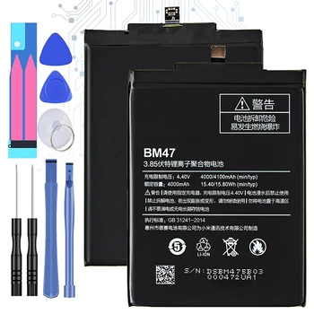 BM47 BM22 BN40 BN31 Baterija Xiaomi mi Redmi 3 3 3 VNT., 4 4A 4X 4C 4i 5, 5A, 5C 5S Plius 5X 6 6A 6X 7 8 Explorer pro Lite SE 9 9T