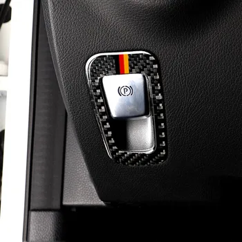 Automobilių P Mygtuką Elektroninės Rankinio Stabdžio Mygtukas Rėmo Apdaila Lipdukas, Skirtas Mercedes Benz C Klasė W205 GLC Anglies Pluošto Interjero Stilius