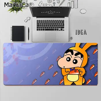 Maiyaca anime Crayon Shin Chan Žaidimų Žaidėjas stalas laptop Guma Pelės Kilimėlis Nemokamas Pristatymas Didelis, Mouse Pad Klaviatūros Kilimėlis