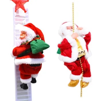 Keista, Naujos Kopėčios/laipiojimo Karoliukai Elektros Muzikos Kalėdų Senelio Lėlės Kalėdų Dekoracijas Vaikų Žaislai
