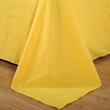 Dviejų spalvų Oranžinė ir geltona paklode patalynės komplektai antklode padengti Užvalkalas Karalius ir karalienė dvigubai visiškai twin vienas dydis 3/4pcs