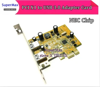 Aukštos Kokybės USB 3.0 PCI express Plėtros Kortelę ar 2 port USB 3.0 PCI-e PCIe Adapteris USB3.0 Kortelės NEC Chip D720202
