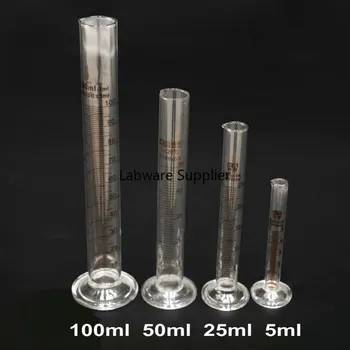 10ml-2000ml Matavimo Matavimo Stiklinis Cilindras su skale linija Chemijos Laboratoriniai Eksperimentai