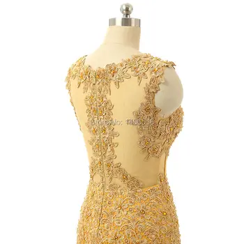 Vestidos de festa Abendkleid Realios Foto Aukso Undinė Bžūp rankovėmis Aukštos kokybės Aplikacijos Tiulio ypatinga Proga vakarinę suknelę 2020 m.