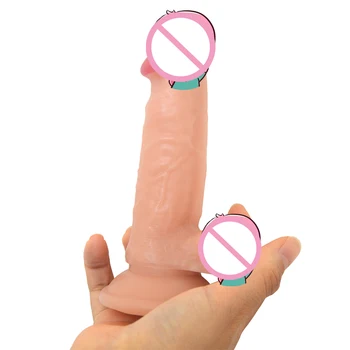 Mini PVC Dildo Analinis Kaištis Masturbator Realistiškas Penis Penis Pūlingas Makšties Masturbacija Prietaiso Sekso Žaislai Moterims, Lesbiečių, Gėjų, Analinis