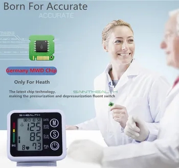 Saint Sveikatos Sveikatos Priežiūros Automatinė Kamertonas ' Riešo kraujospūdžio matuoklis Skaitmeninis LCD Riešo kraujospūdžio Matuoklis Matavimo