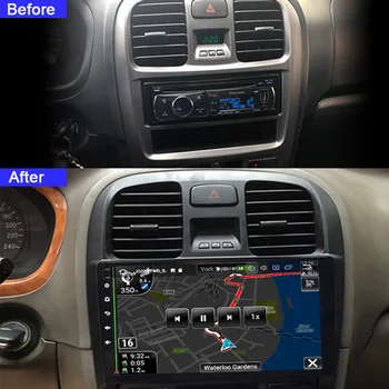 Autoradio Automobilio Radijo Hyundai-s Sonata 2003 m. 2004 m. 2005 m. 2006 m. 2007 m. 2008 m. 2009 GPS 2DIN Multimedia DVD Grotuvas, 9 Colių Android WIFI