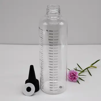 10vnt/daug 230ml PET plastiko E-sulčių butelį,aišku, Pigmentinio rašalo Buteliukas su atsukite dangtelį,Daugkartiniai Tuščias Butelis su Gradacija