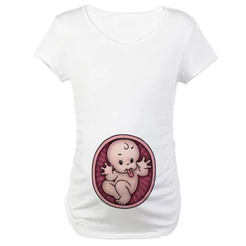 ARLONEET nėštumo drabužiai moterims, O-Kaklo mielas kūdikis spausdinti nėščioms moterims trumparankoviai marškinėliai Nėščia motinystės marškinėlius 2019