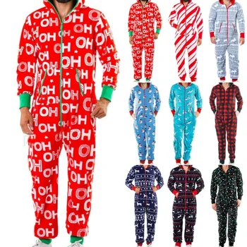 Vyrai Žiemą Minkštas Šiltas Vilnos Gobtuvu Jumpsuit Zip Iki Atsitiktinis Pižamos Loungewear UK