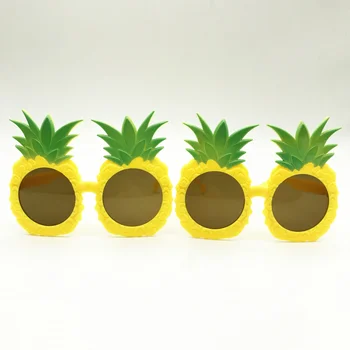 6 Ananasų Porų Juokingas Kostiumas Šalis, Akiniai Nuo Saulės, Havajai Šalis, Vištų Naktį Šalies Apdaila Tropical Beach Party Prekių Akiniai