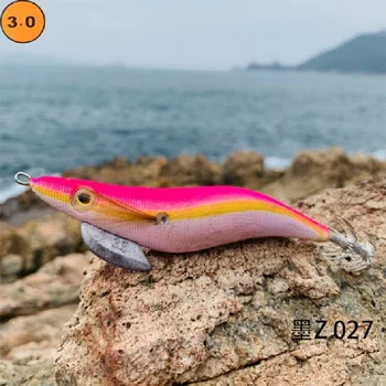 Taivano FUKUŠIMOS rašalo Z3 taškas 0 # 16 gramų šviesos skėtis medienos krevečių ir kalmarų kablys kelių jūros žvejybos masalas