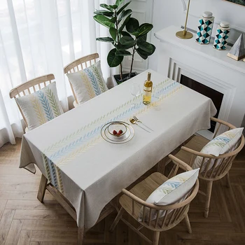 Šiaurės staltiesė stačiakampio formos virtuvė išsiuvinėti valgomasis stalas padengti šalies staltiesė vestuvių židinys countertop dekoro