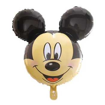 50pcs Mickey Minnie Galvą Folija Helio Balionas Pripučiamas Oro Ballon Kūdikių Dušas, Gimtadienis, Vestuvės Prekių Vaikas Žaislų Globos