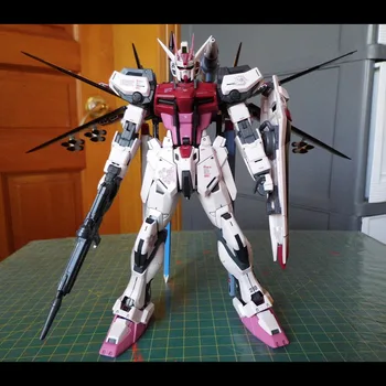 Bandai Gundam Anime Veiksmų Skaičiai Asamblėjos Modelis MG 1/100 Strike Rouge Puolimą Raudonuoja Gundam Pavarų RM Versija Papuošalai