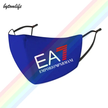 2020 Mados EA1 AX Logotipas Prabanga Kaukė Spausdinimo Skalbti Orui Daugkartinio naudojimo Vandeniui Ir Dulkėms Medvilnės Burną Atsitiktinis Kaukė