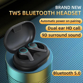 1PC PT05 TWS Touch Control Belaidis Sporto Ausines Bluetooth 5.0 Ausines IPX5 atsparumas Vandeniui 9D Stereo Triukšmą Ausinės