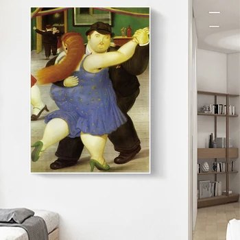 Šiaurės Juokinga Meno Mona Lisa Drobės dailininko Fernando Botero Garsaus Sienos Menas, Plakatų ir grafikos Abstraktusis Menas, Nuotraukas, Cuadros