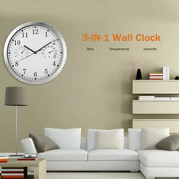 Metalo Silent Sieninis Laikrodis Modernus Dizainas ir Tylus Valyti Judėjimo Drėgmėmačiu Laikrodžiai Ne-tiksi Sieninis Laikrodis Žiūrėti 2021 Naujas