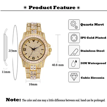MISSFOX vyriški Laikrodžiai Vyrų 2020 Baguette Deimantų Žiūrėti Vyrų Prabangos Prekės ženklo Vyras Žiūrėti 18K Aukso Vandeniui Žiūrėti Kvarcinis Laikrodis
