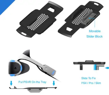 PS4 Slim PS4 Pro PS VR PS Move Controller Įkroviklis Krovimo Doko Stotis ,Vertikalus Stovas ,Aušinimo Ventiliatorius Aušintuvai,PSVR Lovelių Pristatyti