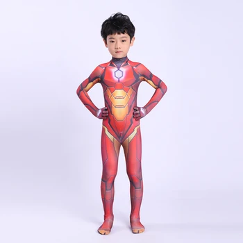 2020 3D Atspausdintas Geležinis Žmogus Cosplay Kostiumai, Spandex Suaugusiųjų Jumpsuits & Rompers Halloween Kostiumai Vaikams Kalėdų Kostiumas