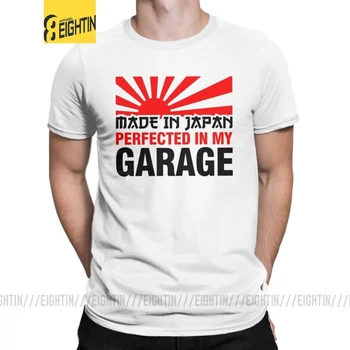 JDM T-Marškinėliai, Pagaminti Japonijoje Ištobulino Mano Garažas Japonijos Automobilių T Marškinėliai Vyrams Vasaros Stiliaus Drabužius Naujovė Grynos Medvilnės Tees