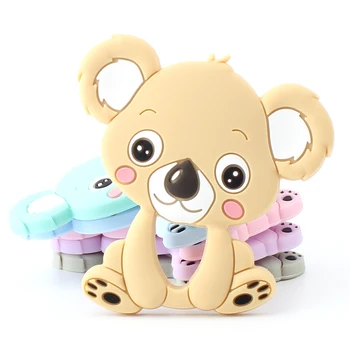 10vnt 90mm BPA Free Koala Baby Teethers Maisto kokybės Silikono Teethers Kūdikiui Kramtyti Žaislus 