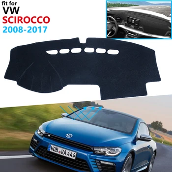 Prietaisų skydelio Dangtelis Apsauginis Padas Volkswagen VW Scirocco 2008~2017 Automobilių Reikmenys galiniu langu skėtį nuo saulės Kilimas. 2010 m. m. 2016 m.