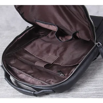 AETOO Paprastas atsitiktinis odos pečių maišą, vyriški rankų darbo galvos odos kelionių kuprinė, kompiuterio krepšys moteris