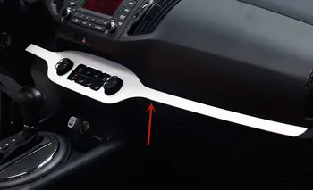 Už Kia Sportage R 2011-2017 nerūdijančio plieno Oro kondicionavimo sistema jungiklio rankenėlę, dekoratyvinės juostelės anti-scratch apsauga, automobilių accessori