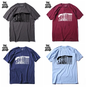 COOLMIND medvilnės, trumpomis rankovėmis o-kaklo kietas vyrų marškinėliai atsitiktinis vasaros naujo dizaino vyrų Marškinėlius vyrų t-shirt viršūnes tee marškinėliai