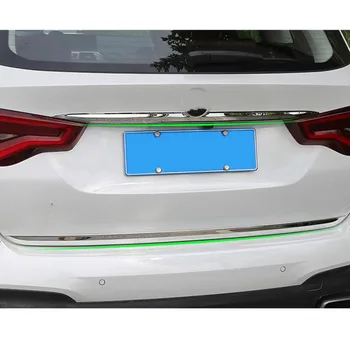 Nerūdijančio Plieno Galinis bagazines dangtis Dekoratyvinės Juostelės Padengti Apdaila BMW X3 G01 2017 M. 2018 M. 2019 M Naudingumo Optikos Reikmenys