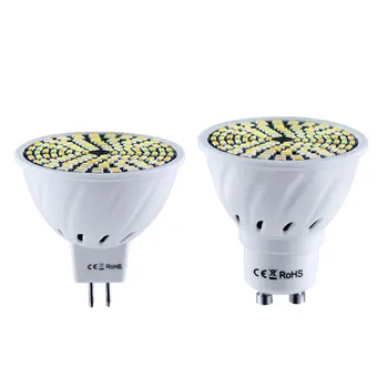 6X LED Prožektoriai, SMD 3014 Lemputė 80 128 Led AC 110V, 220V GU10 MR16 Led šviesos srautą galima reguliuoti Lempos Energijos Taupymo Pakeisti Halogeninis Prožektorius