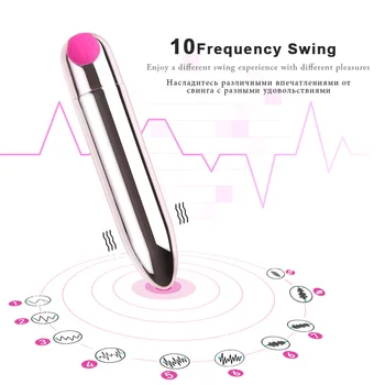 10 Greičio Stiprios Vibracijos Clit G-spot Masažas Mini Vibratorius Kulka USB Įkrovimo Moterų Masturbacija Suaugusiųjų Sekso Žaislai Moterims