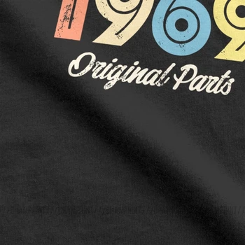 Vintage Retro 1969 Gimtadienio Originalios Dalys 50 Metų, 50-ojo Gimtadienio Dovana T-Shirt vyrams Medvilnės Marškinėliai Humoro Viršūnės