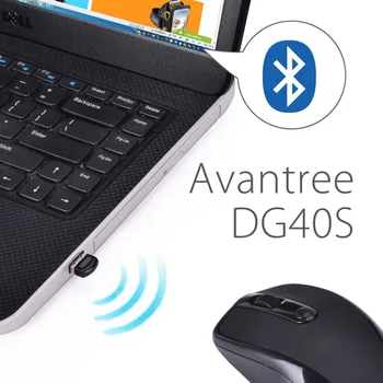 Avantree DG40S USB Bluetooth Adapterį KOMPIUTERIUI, Bluetooth Dongle 4.0 Darbalaukio Nešiojamas Kompiuteris, Pelė, Klaviatūra, Ausinės