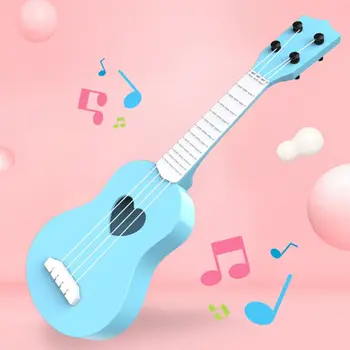 1PC Akustinių Ukulėle 4 Stygos Mažas Gitara Vaikams Žaisti Modeliavimas Muzikos Instrumentas, Kūdikių Palūkanų Auginimo Žaislas