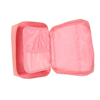 Nešiojamų Rožinė Oksfordo audinio Moterų kosmetikos maišą mados daugiafunkcinis kelionės saugojimo Tualetas Maišeliai sudaro organizatorius dėžutę