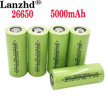 1-10VNT Naujas baterijas 26650 įkrovimo baterija (akumuliatorius 50A ličio baterija 3.7 V 5000mA Tinka elektriniai Įrankiai
