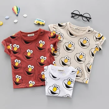 Berniukas trumpas rankovėmis marškinėliai kūdikių viršuje drabužius animacinių filmų marškinėliai Vaikams drabužių minkštas ir mados suknelė, kostiumas vaikams
