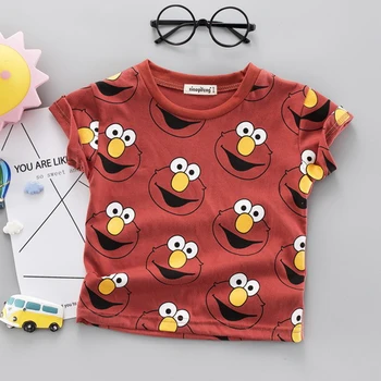 Berniukas trumpas rankovėmis marškinėliai kūdikių viršuje drabužius animacinių filmų marškinėliai Vaikams drabužių minkštas ir mados suknelė, kostiumas vaikams
