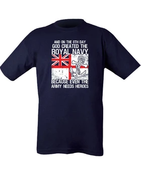 Dievas Sukūrė Karališkojo Karinio Jūrų Laivyno, Karinių Marškinėliai Mados Cool Marškinėliai