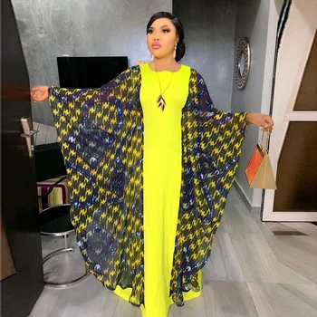 2020 M. Afrikos Drabužių Afrikos Maxi Suknelės Moterims Kratinys Musulmonų Ilga Suknelė Aukštos Kokybės Mados Dress Lady Skraiste