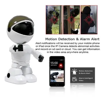 EVKVO 1080P Debesis Home Security IP Kameros Robotas Intelligent Auto Stebėjimo Kamera, Wireless WiFi, VAIZDO Kamera, Stebėjimo Kameros