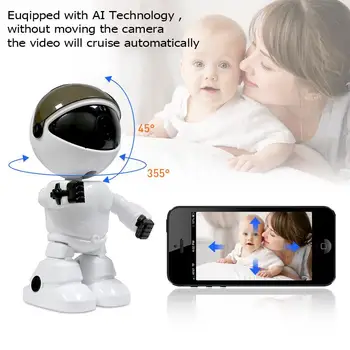 EVKVO 1080P Debesis Home Security IP Kameros Robotas Intelligent Auto Stebėjimo Kamera, Wireless WiFi, VAIZDO Kamera, Stebėjimo Kameros