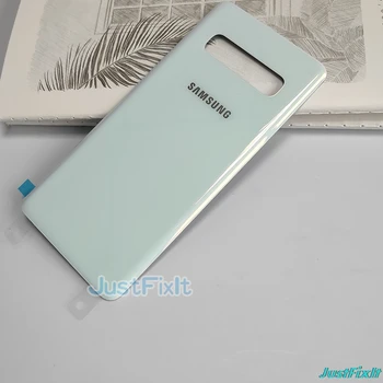 Originalus SAMSUNG Galaxy S10 Atgal Baterijos Dangtelis Durys Galinio Stiklo Būsto Atveju Uždėkite Akumuliatoriaus Dangtelį